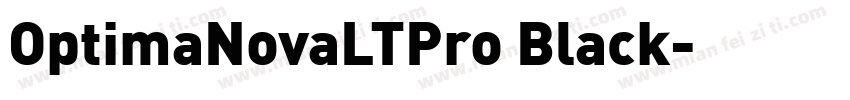 OptimaNovaLTPro Black字体转换